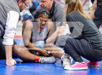 Thumbnail 2 in Carrollton vs Gilmer - GHSA Girls' Duals Championship Semifinals photogallery.