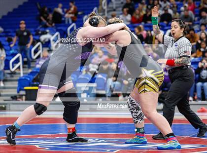 Thumbnail 2 in Carrollton vs Gilmer - GHSA Girls' Duals Championship Semifinals photogallery.