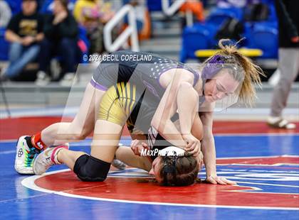 Thumbnail 2 in Carrollton vs Gilmer - GHSA Girls' Duals Championship Semifinals photogallery.