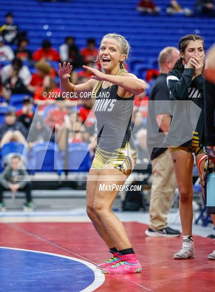 Thumbnail 2 in Carrollton vs Gilmer - GHSA Girls' Duals Championship Semifinals photogallery.