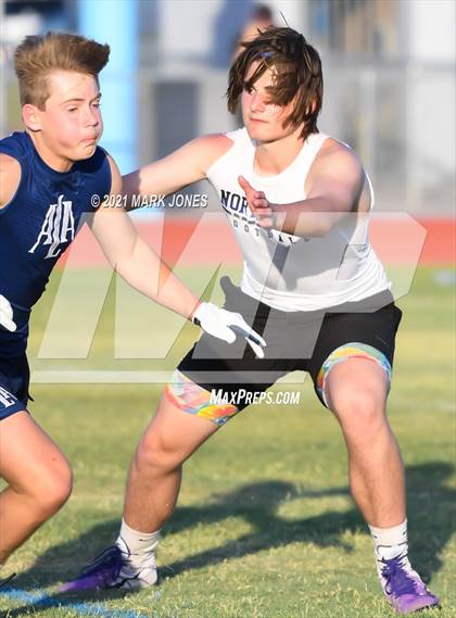Thumbnail 3 in Northwest Christian vs. American Leadership Academy - Gilbert North (Cactus Duel Out West 7-on-7 Tournament) photogallery.