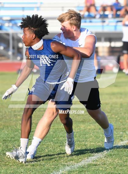 Thumbnail 2 in Northwest Christian vs. American Leadership Academy - Gilbert North (Cactus Duel Out West 7-on-7 Tournament) photogallery.