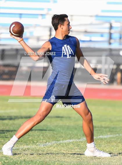 Thumbnail 1 in Northwest Christian vs. American Leadership Academy - Gilbert North (Cactus Duel Out West 7-on-7 Tournament) photogallery.