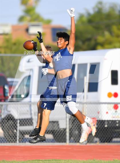 Thumbnail 1 in Northwest Christian vs. American Leadership Academy - Gilbert North (Cactus Duel Out West 7-on-7 Tournament) photogallery.