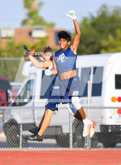 Thumbnail 2 in Northwest Christian vs. American Leadership Academy - Gilbert North (Cactus Duel Out West 7-on-7 Tournament) photogallery.