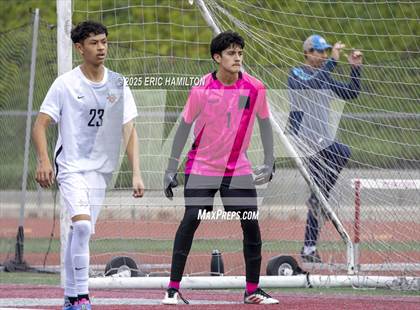 Thumbnail 2 in Banning vs Redondo Union (South's Boys Varsity Soccer Tournament) photogallery.