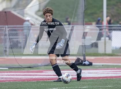 Thumbnail 2 in Banning vs Redondo Union (South's Boys Varsity Soccer Tournament) photogallery.