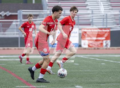 Thumbnail 1 in Banning vs Redondo Union (South's Boys Varsity Soccer Tournament) photogallery.