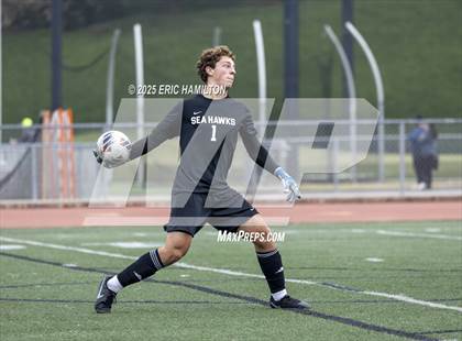 Thumbnail 2 in Banning vs Redondo Union (South's Boys Varsity Soccer Tournament) photogallery.