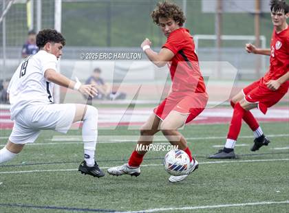 Thumbnail 2 in Banning vs Redondo Union (South's Boys Varsity Soccer Tournament) photogallery.