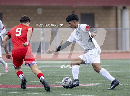 Thumbnail 1 in Banning vs Redondo Union (South's Boys Varsity Soccer Tournament) photogallery.