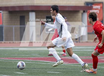 Thumbnail 3 in Banning vs Redondo Union (South's Boys Varsity Soccer Tournament) photogallery.
