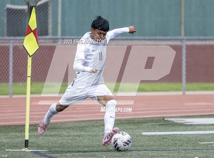 Thumbnail 1 in Banning vs Redondo Union (South's Boys Varsity Soccer Tournament) photogallery.