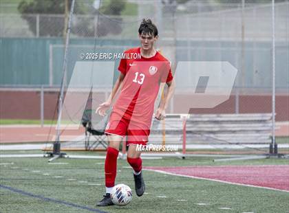Thumbnail 3 in Banning vs Redondo Union (South's Boys Varsity Soccer Tournament) photogallery.