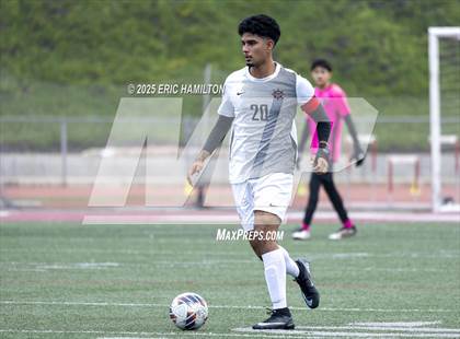 Thumbnail 2 in Banning vs Redondo Union (South's Boys Varsity Soccer Tournament) photogallery.