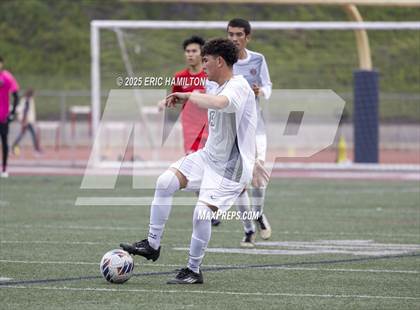 Thumbnail 1 in Banning vs Redondo Union (South's Boys Varsity Soccer Tournament) photogallery.