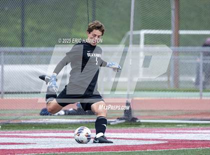 Thumbnail 2 in Banning vs Redondo Union (South's Boys Varsity Soccer Tournament) photogallery.