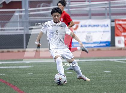 Thumbnail 2 in Banning vs Redondo Union (South's Boys Varsity Soccer Tournament) photogallery.