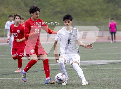 Thumbnail 1 in Banning vs Redondo Union (South's Boys Varsity Soccer Tournament) photogallery.