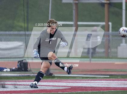 Thumbnail 1 in Banning vs Redondo Union (South's Boys Varsity Soccer Tournament) photogallery.