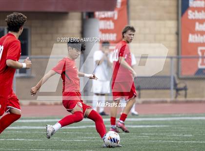 Thumbnail 3 in Banning vs Redondo Union (South's Boys Varsity Soccer Tournament) photogallery.