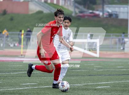 Thumbnail 1 in Banning vs Redondo Union (South's Boys Varsity Soccer Tournament) photogallery.