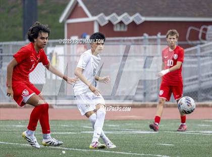 Thumbnail 3 in Banning vs Redondo Union (South's Boys Varsity Soccer Tournament) photogallery.