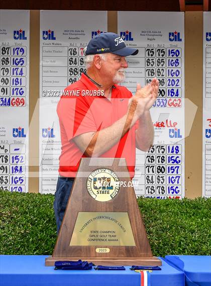 Thumbnail 2 in UIL 5A Girls Golf State Tournament photogallery.