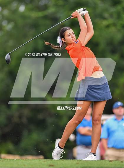 Thumbnail 2 in UIL 5A Girls Golf State Tournament photogallery.