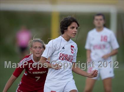 Thumbnail 2 in St. Stephens at Charlotte Catholic (NCHSAA 3A Semifinal) photogallery.