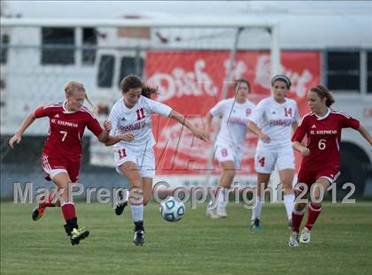 Thumbnail 2 in St. Stephens at Charlotte Catholic (NCHSAA 3A Semifinal) photogallery.