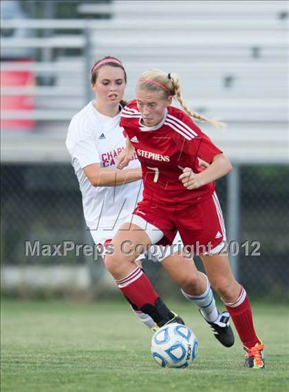 Thumbnail 2 in St. Stephens at Charlotte Catholic (NCHSAA 3A Semifinal) photogallery.