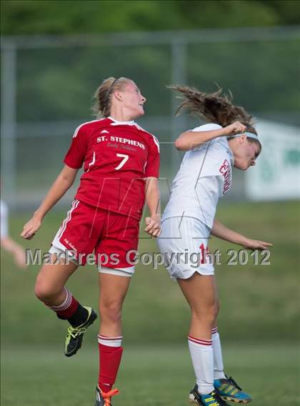 Thumbnail 2 in St. Stephens at Charlotte Catholic (NCHSAA 3A Semifinal) photogallery.