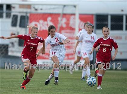 Thumbnail 1 in St. Stephens at Charlotte Catholic (NCHSAA 3A Semifinal) photogallery.
