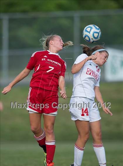 Thumbnail 1 in St. Stephens at Charlotte Catholic (NCHSAA 3A Semifinal) photogallery.