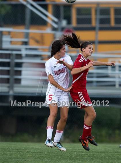 Thumbnail 2 in St. Stephens at Charlotte Catholic (NCHSAA 3A Semifinal) photogallery.
