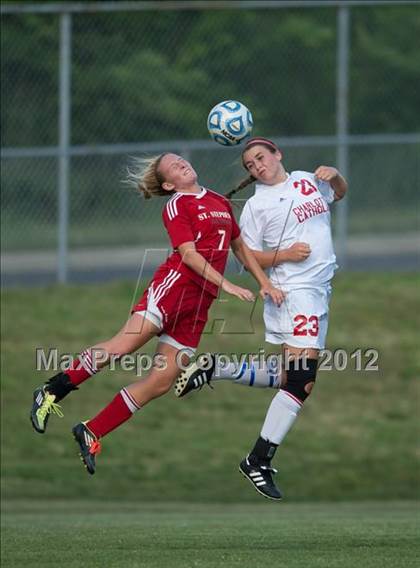 Thumbnail 2 in St. Stephens at Charlotte Catholic (NCHSAA 3A Semifinal) photogallery.