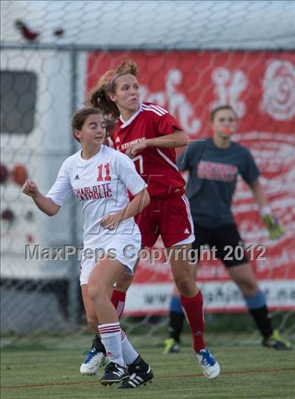 Thumbnail 3 in St. Stephens at Charlotte Catholic (NCHSAA 3A Semifinal) photogallery.