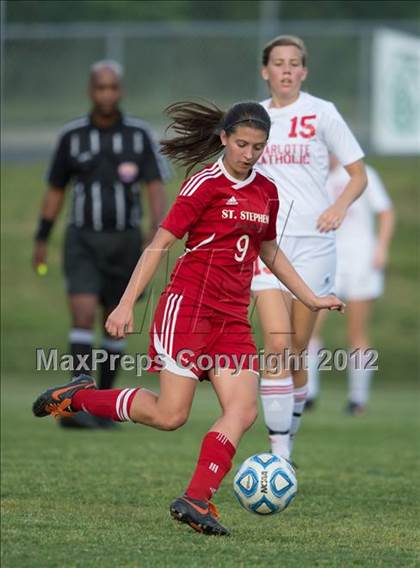 Thumbnail 1 in St. Stephens at Charlotte Catholic (NCHSAA 3A Semifinal) photogallery.