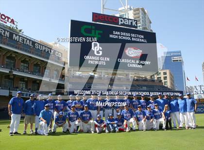 Thumbnail 2 in Classical Academy vs. Orange Glen @ Petco Park photogallery.