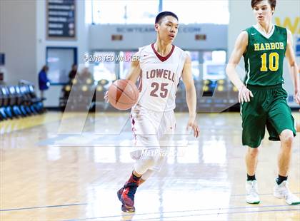 Thumbnail 2 in Lowell vs. Harbor (Aptos / S.C. Warriors NorCal Invitational) photogallery.