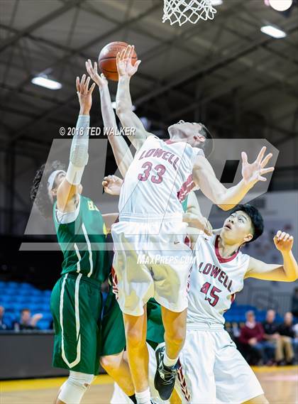 Thumbnail 2 in Lowell vs. Harbor (Aptos / S.C. Warriors NorCal Invitational) photogallery.