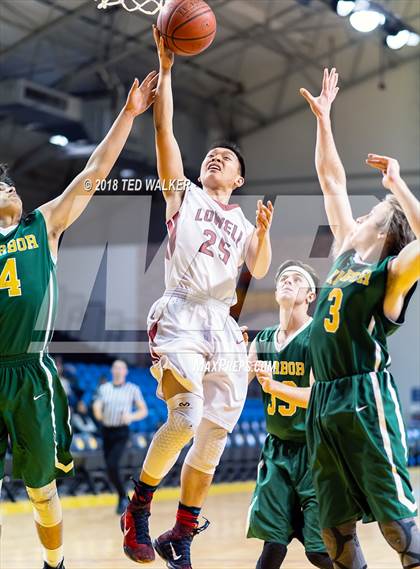 Thumbnail 2 in Lowell vs. Harbor (Aptos / S.C. Warriors NorCal Invitational) photogallery.