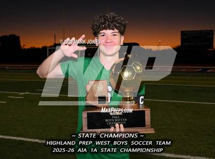 Thumbnail 2 in Highland Prep West vs. Red Rock (AIA 1A Final - Awards) photogallery.