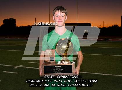 Thumbnail 1 in Highland Prep West vs. Red Rock (AIA 1A Final - Awards) photogallery.