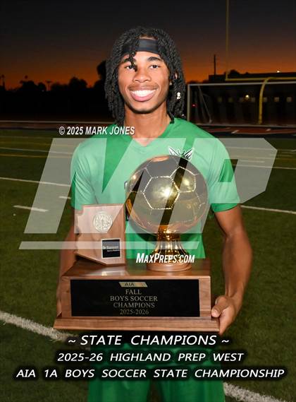 Thumbnail 3 in Highland Prep West vs. Red Rock (AIA 1A Final - Awards) photogallery.