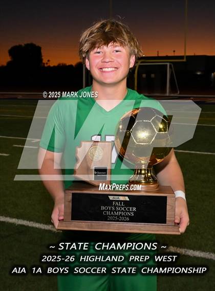 Thumbnail 1 in Highland Prep West vs. Red Rock (AIA 1A Final - Awards) photogallery.