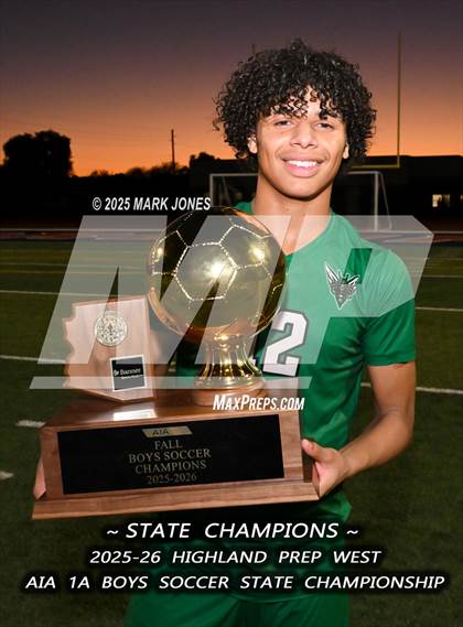 Thumbnail 3 in Highland Prep West vs. Red Rock (AIA 1A Final - Awards) photogallery.