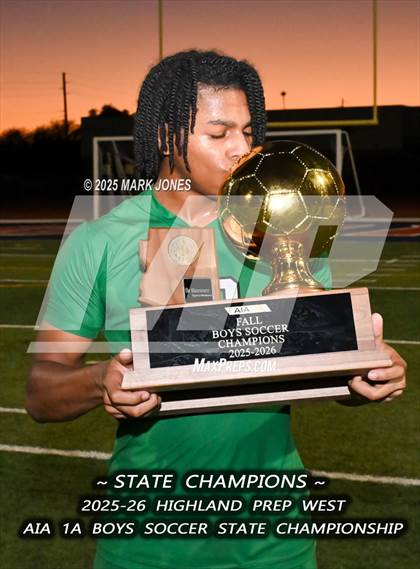Thumbnail 2 in Highland Prep West vs. Red Rock (AIA 1A Final - Awards) photogallery.