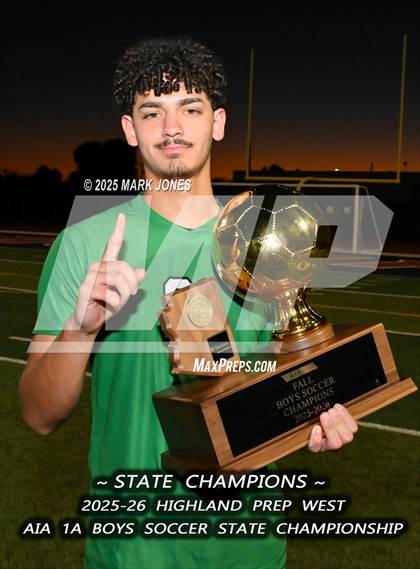 Thumbnail 2 in Highland Prep West vs. Red Rock (AIA 1A Final - Awards) photogallery.